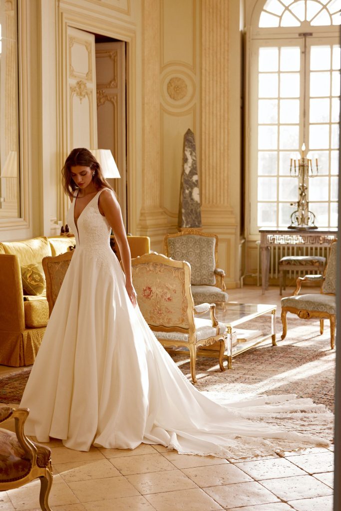 A-line wedding dress MIdnight Elegance