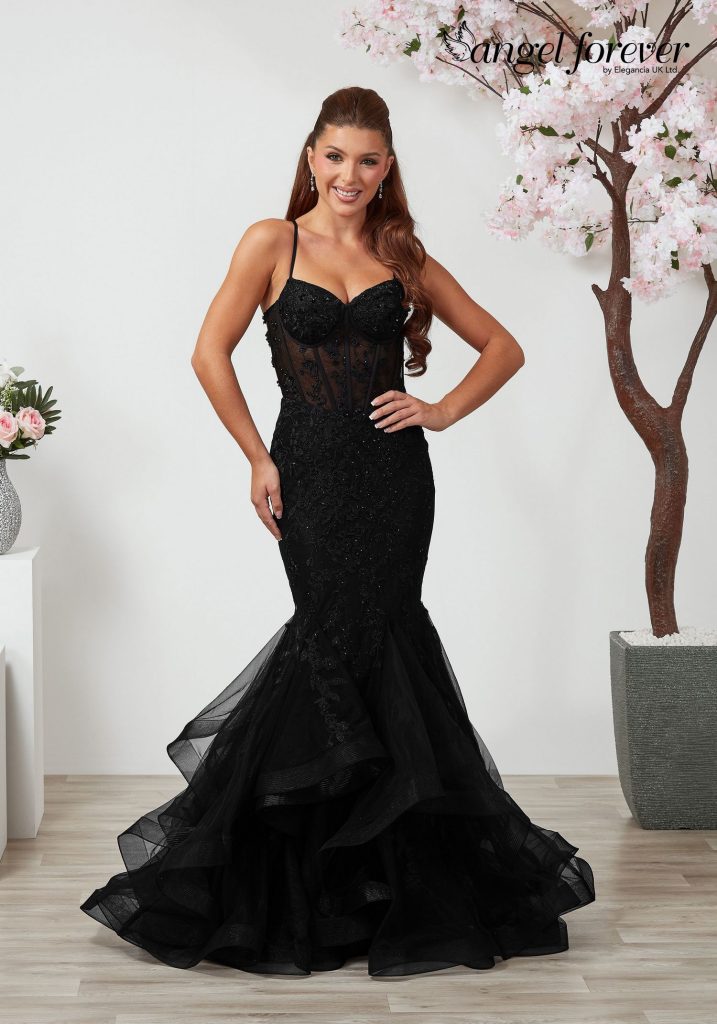 Ruffled prom dress Midnight Elegance Inverurie