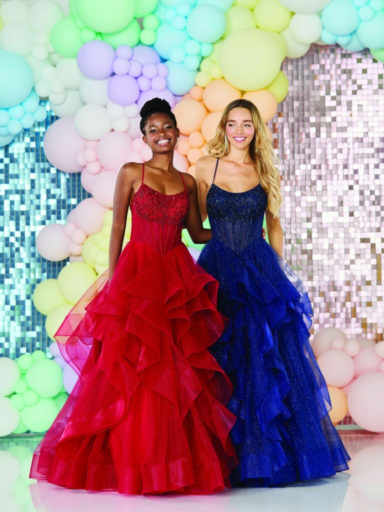 Ruffled prom dresses Midnight Elegance Inverurie