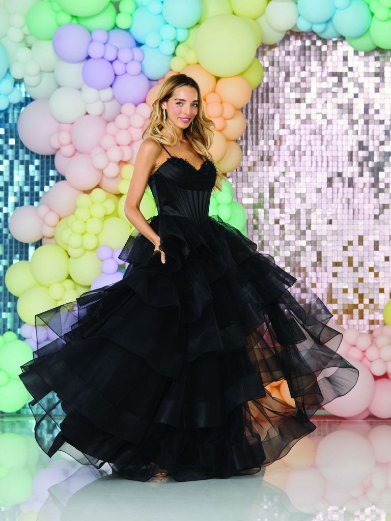 Ruffled prom dress Midnight Elegance Inverurie